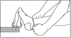 3.  Position the Stocking over the foot and heel, taking care to center the heel in the heel pocket.